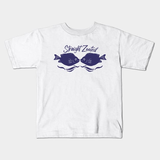 Straight Zooted Fish #2 Kids T-Shirt by potch94